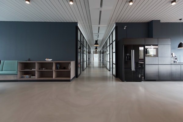 Modern office space after renovation